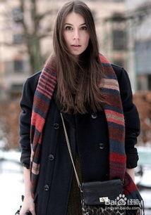 围巾搭配图片,时尚与温度的完美融合